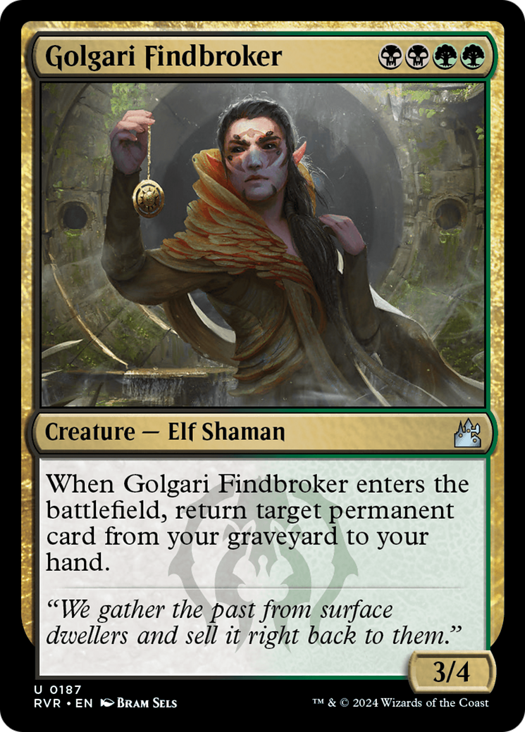 Golgari Findbroker (RVR-187) - [Ravnica Remastered] Foil