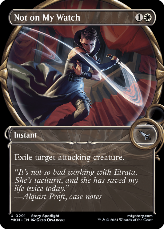 Not on My Watch (MKM-291) - [Murders at Karlov Manor]: (Showcase) Foil