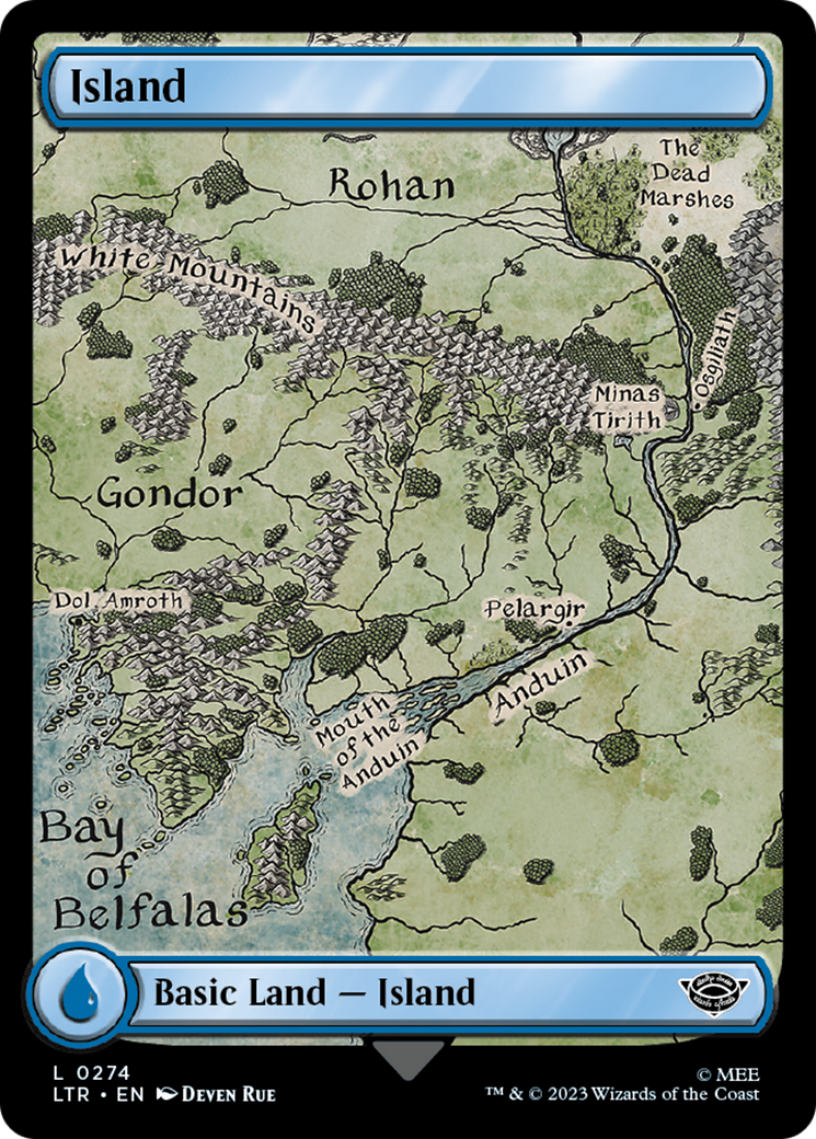 Island (LTR-274) - [The Lord of the Rings: Tales of Middle-earth] Foil