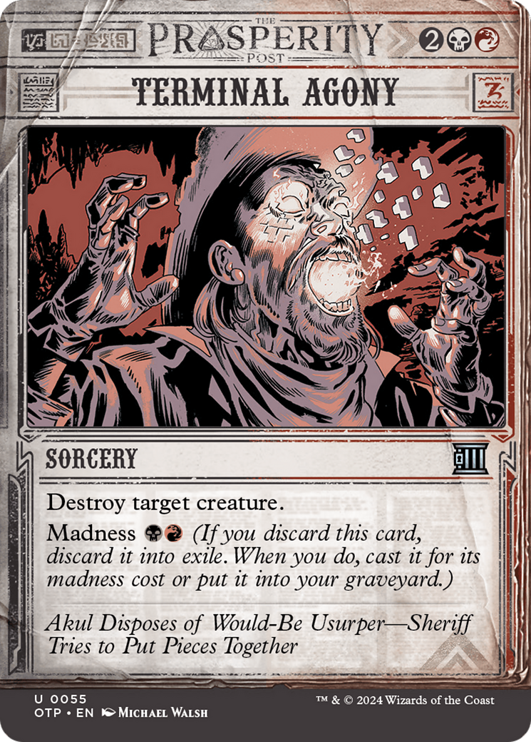 Terminal Agony (OTP-055) - [Breaking News]: (Showcase) (Borderless)