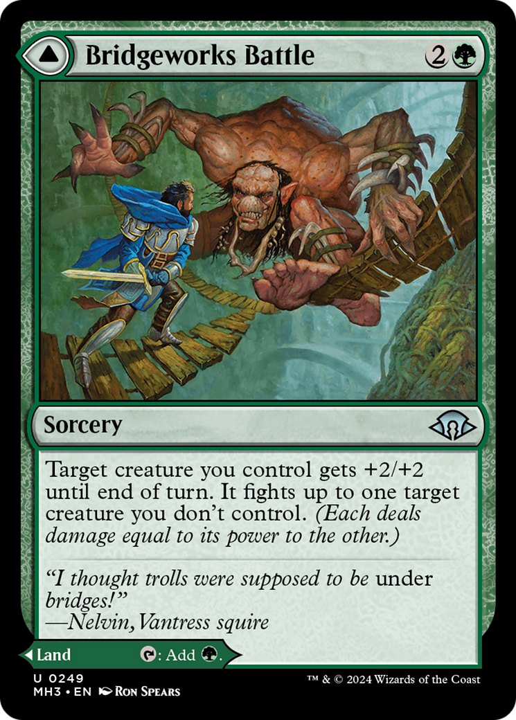Bridgeworks Battle // Tanglespan Bridgeworks (MH3-249) - [Modern Horizons 3] Foil