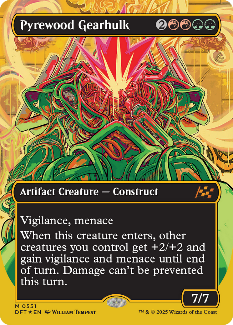 Pyrewood Gearhulk (DFT-551) - [Aetherdrift] (Borderless) Foil