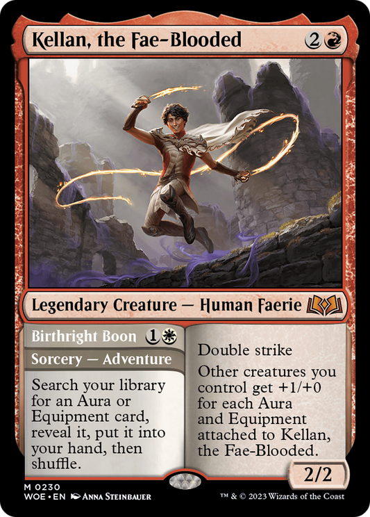 Kellan, the Fae-Blooded (WOE-230) - [Wilds of Eldraine] Foil