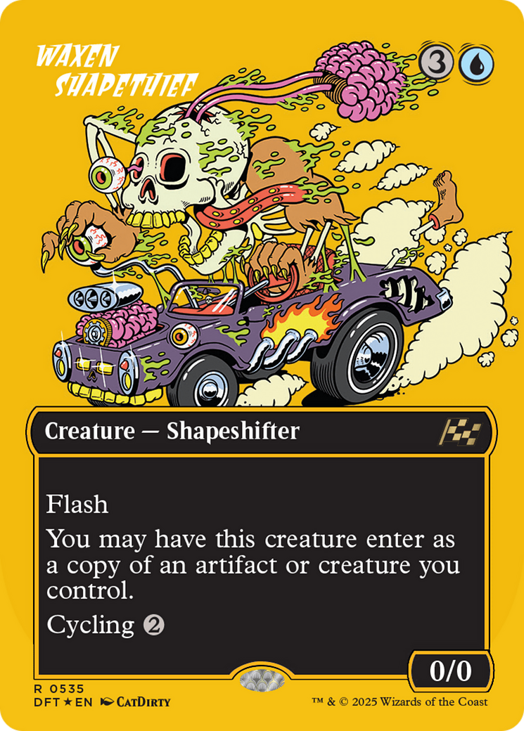 Waxen Shapethief (DFT-535) - [Aetherdrift] (Borderless) Foil