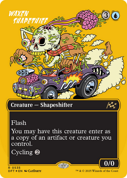 Waxen Shapethief (DFT-535) - [Aetherdrift] (Borderless) Foil