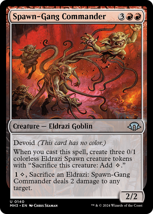 Spawn-Gang Commander (MH3-140) - [Modern Horizons 3] : (dépourvu) Foil 