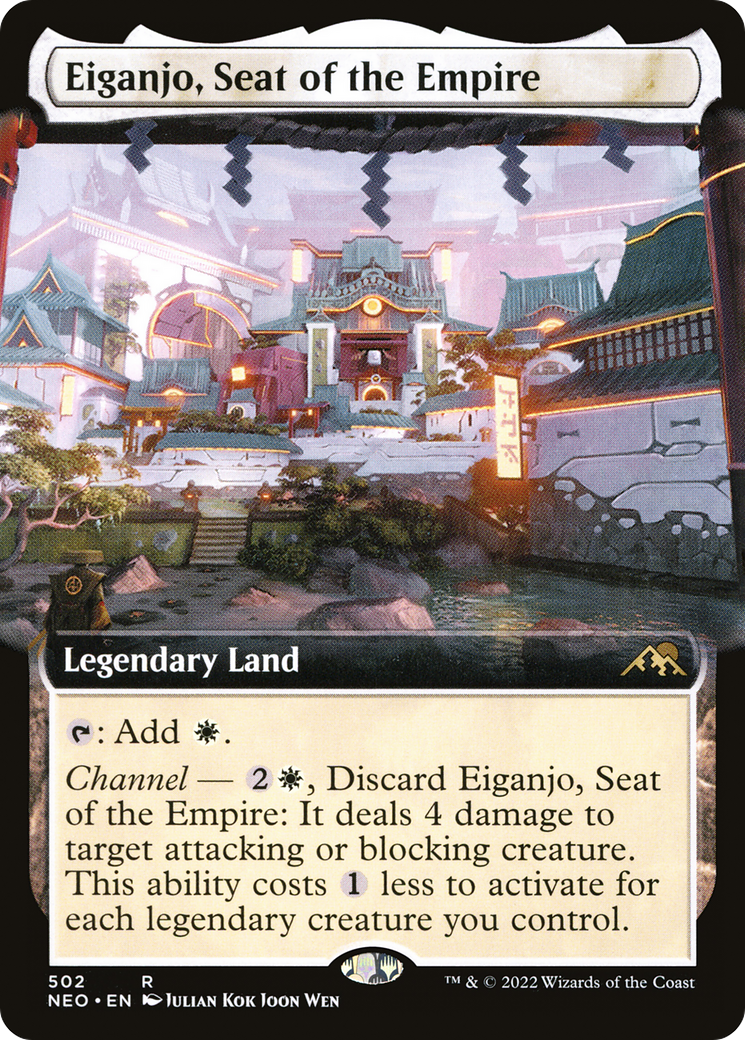 Eiganjo, Seat of the Empire (NEO-502) - [Kamigawa: Neon Dynasty]: (Extended Art)