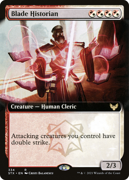 Blade Historian (Extended Art) (STX-334) - [Strixhaven: School of Mages]: (Extended Art)