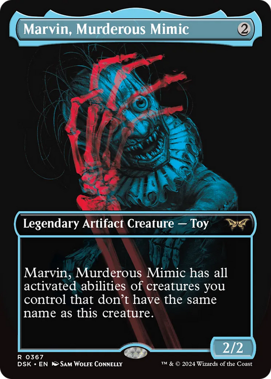 Marvin, Murderous Mimic (DSK-367) - [Duskmourn: House of Horror] (Borderless) Foil