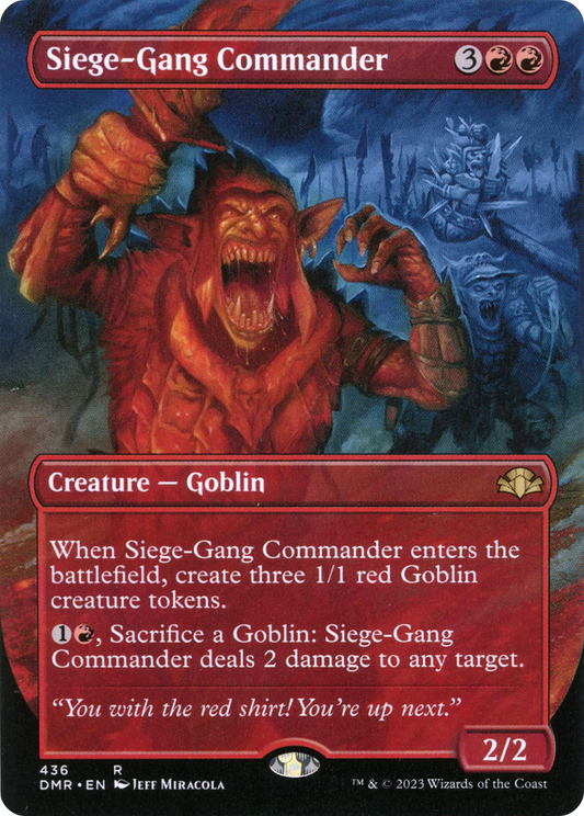 Siege-Gang Commander (DMR-436) - [Dominaria Remastered] (Borderless)