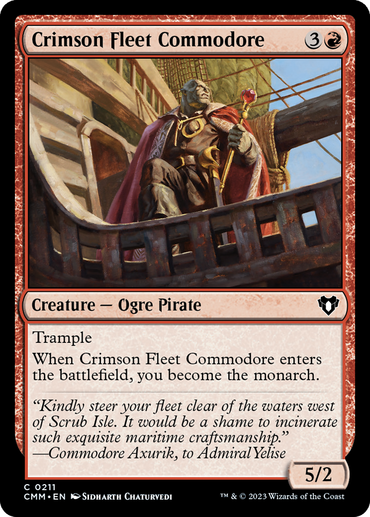Crimson Fleet Commodore (CMM-211) - [Commander Masters]