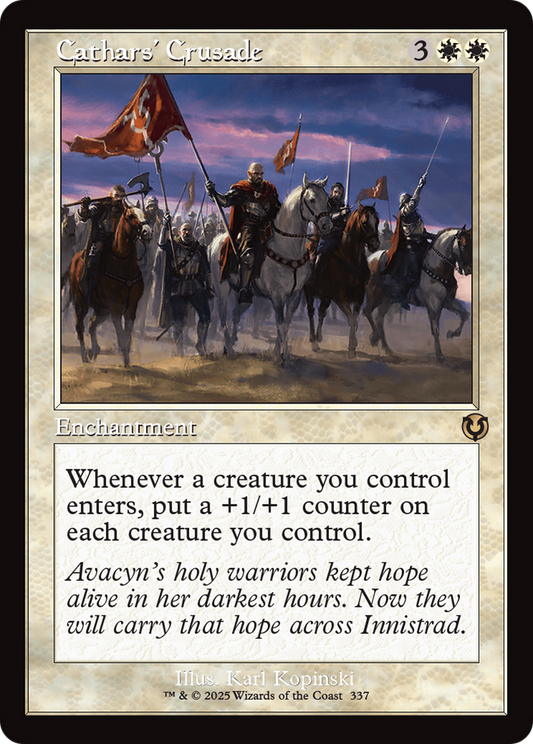 Cathars' Crusade (Retro Frame) (INR-337) - [Innistrad Remastered] Foil