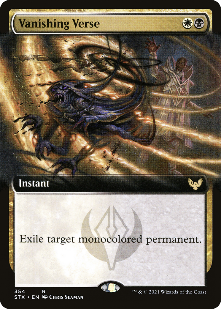 Vanishing Verse (Extended Art) (STX-354) - [Strixhaven: School of Mages]: (Extended Art) Foil
