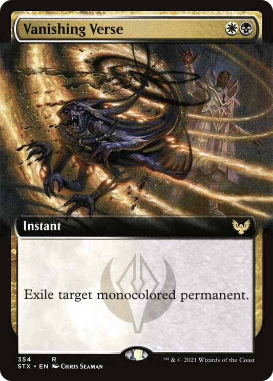 Vanishing Verse (Extended Art) (STX-354) - [Strixhaven: School of Mages]: (Extended Art)