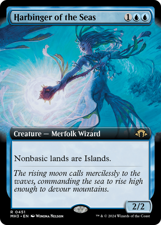 Harbinger of the Seas (MH3-451) - [Modern Horizons 3] : (Extended Art) Foil 