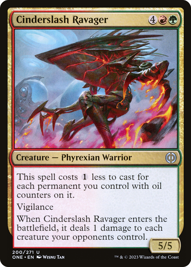 Cinderslash Ravager (ONE-200) - [Phyrexia: All Will Be One]