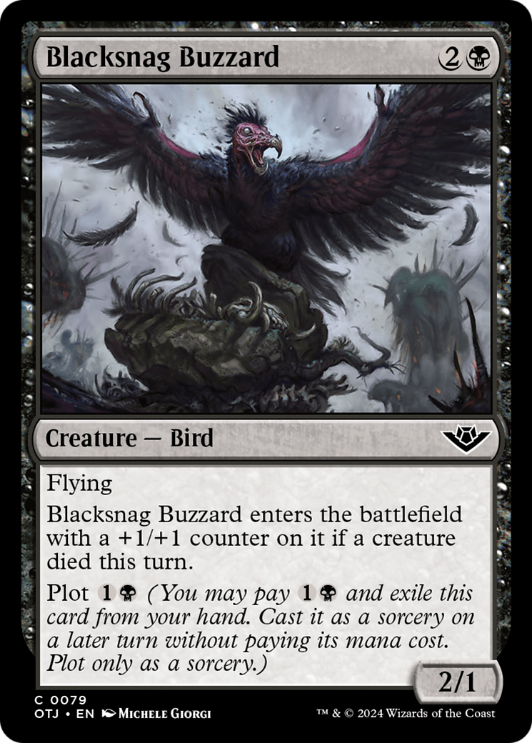 Blacksnag Buzzard (OTJ-079) - [Outlaws of Thunder Junction]