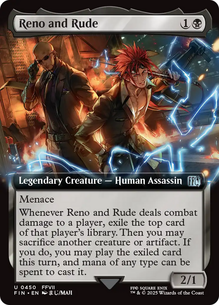 Reno and Rude (FIN-450) - [FINAL FANTASY]: (Extended Art) Foil