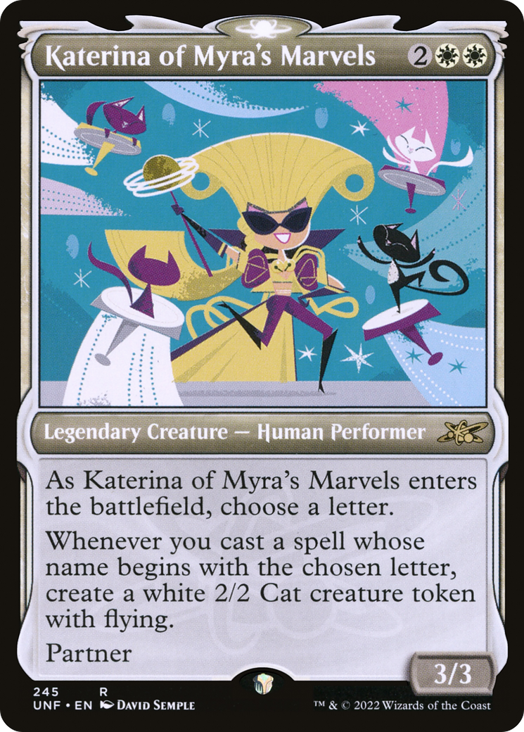 Katerina of Myra's Marvels (UNF-245) - [Unfinity]: (Showcase) Foil