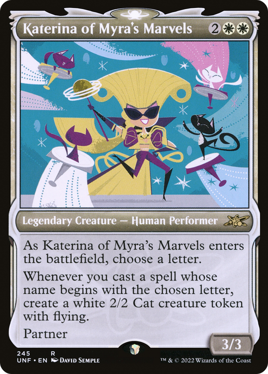 Katerina of Myra's Marvels (UNF-245) - [Unfinity]: (Showcase) Foil