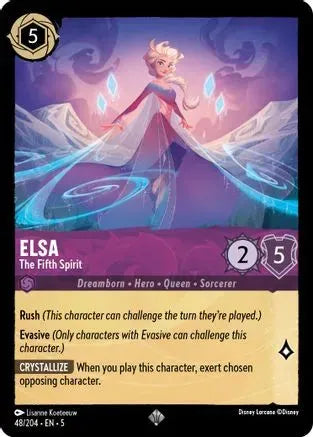 Elsa - The Fifth Spirit (48/204) Cold Foil - Shimmering Skies - Emmett's ToyStop