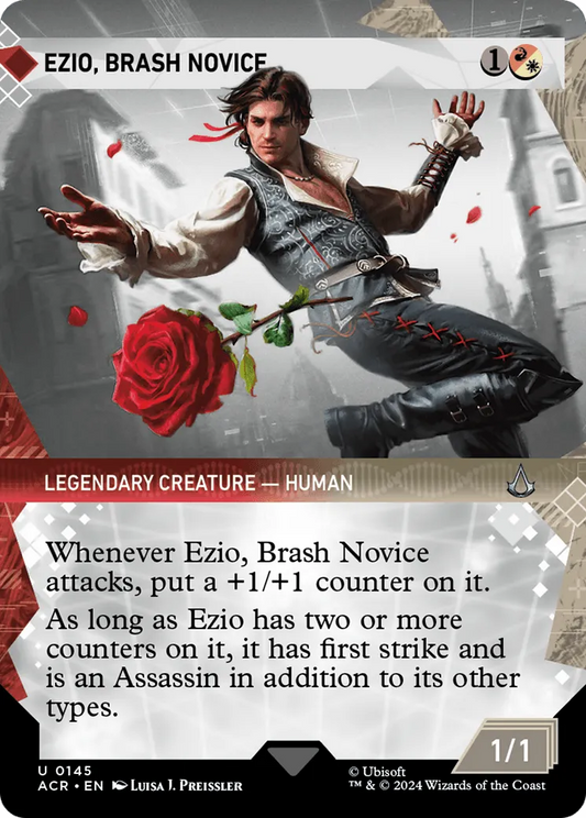 Ezio, Brash Novice (ACR-145) - [Assassin's Creed]: (Showcase) (Borderless) - Emmett's ToyStop