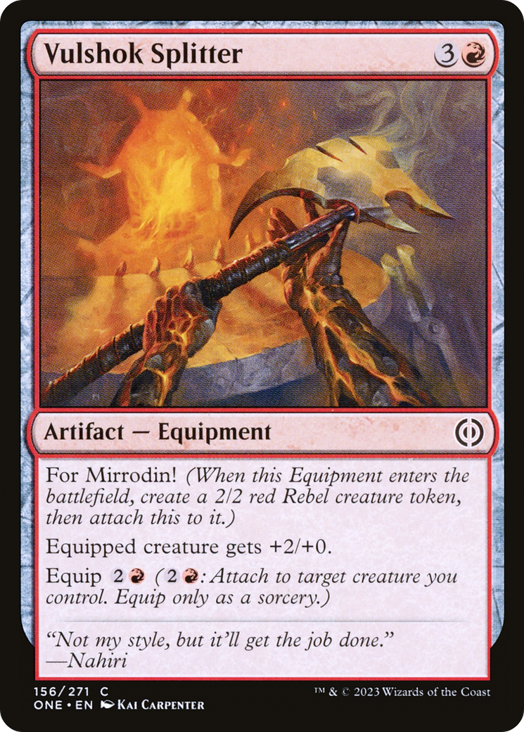 Vulshok Splitter (ONE-156) - [Phyrexia: All Will Be One]