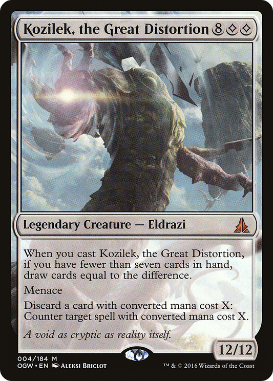 Kozilek, the Great Distortion (OGW-004) - [Oath of the Gatewatch] Foil