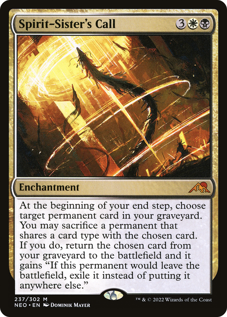 Spirit-Sister's Call (NEO-237) - [Kamigawa: Neon Dynasty] Foil