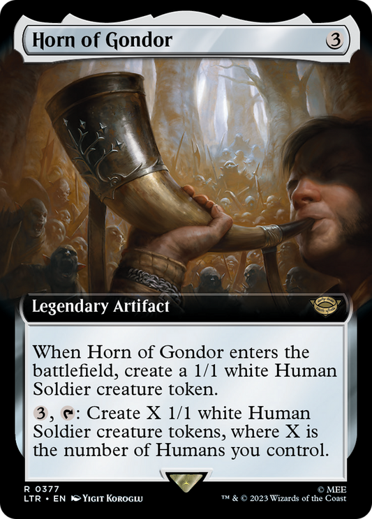 Horn of Gondor (LTR-377) - [The Lord of the Rings: Tales of Middle-earth]: (Extended Art) Foil