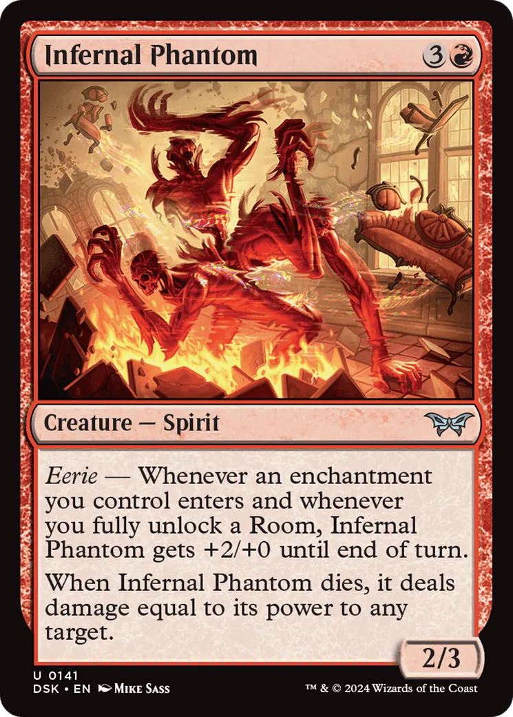 Infernal Phantom (DSK-141) - [Duskmourn: House of Horror] Foil