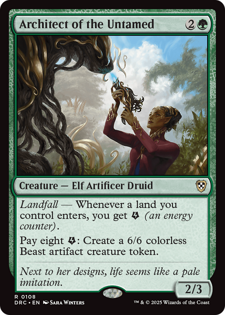 Architect of the Untamed (DRC-108) - [Commander: Aetherdrift]