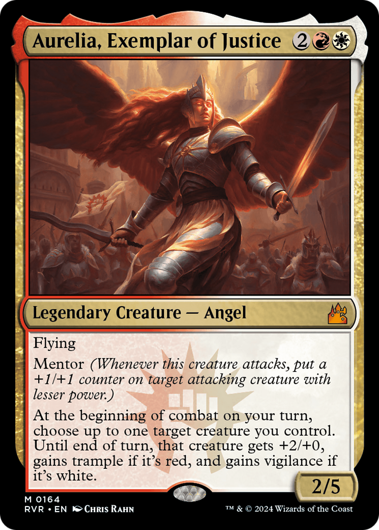 Aurelia, Exemplar of Justice (RVR-164) - [Ravnica Remastered] Foil