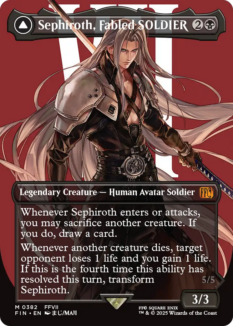 Sephiroth, Fabled SOLDIER (Borderless) (0382) (FIN-382) - [FINAL FANTASY] (Borderless)