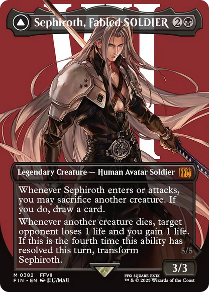 Sephiroth, Fabled SOLDIER (Borderless) (0382) (FIN-382) - [FINAL FANTASY] (Borderless)