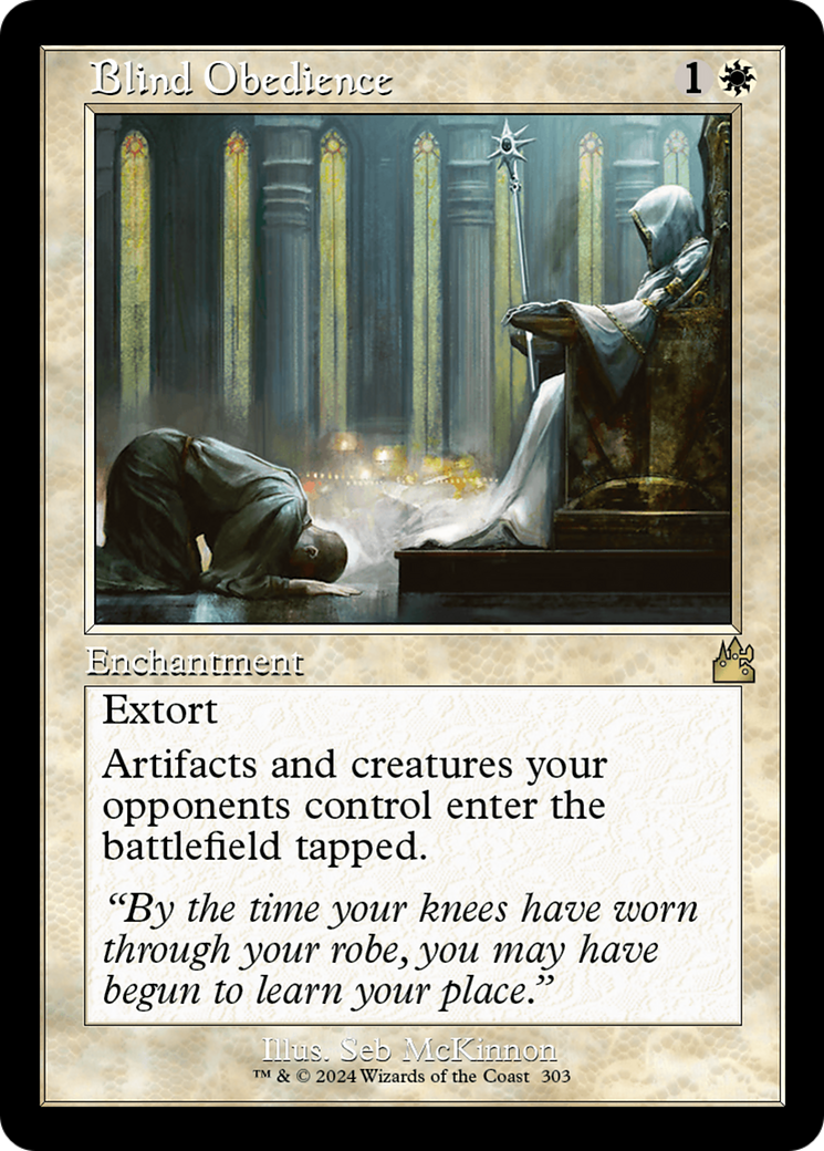 Blind Obedience (RVR-303) - [Ravnica Remastered] Foil