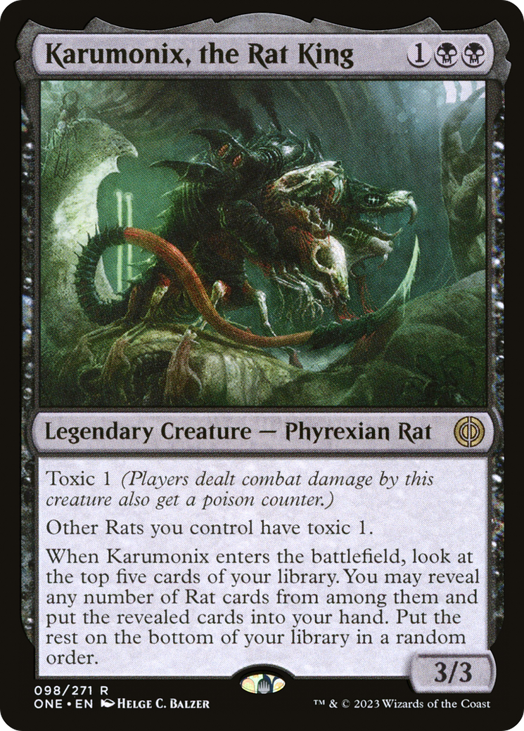 Karumonix, the Rat King (ONE-098) - [Phyrexia: All Will Be One] Foil