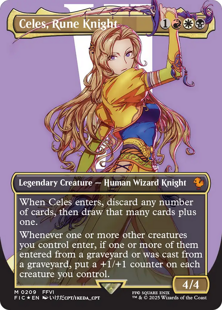 Celes, Rune Knight (FIC-209) - [Commander: FINAL FANTASY] (Borderless) Foil