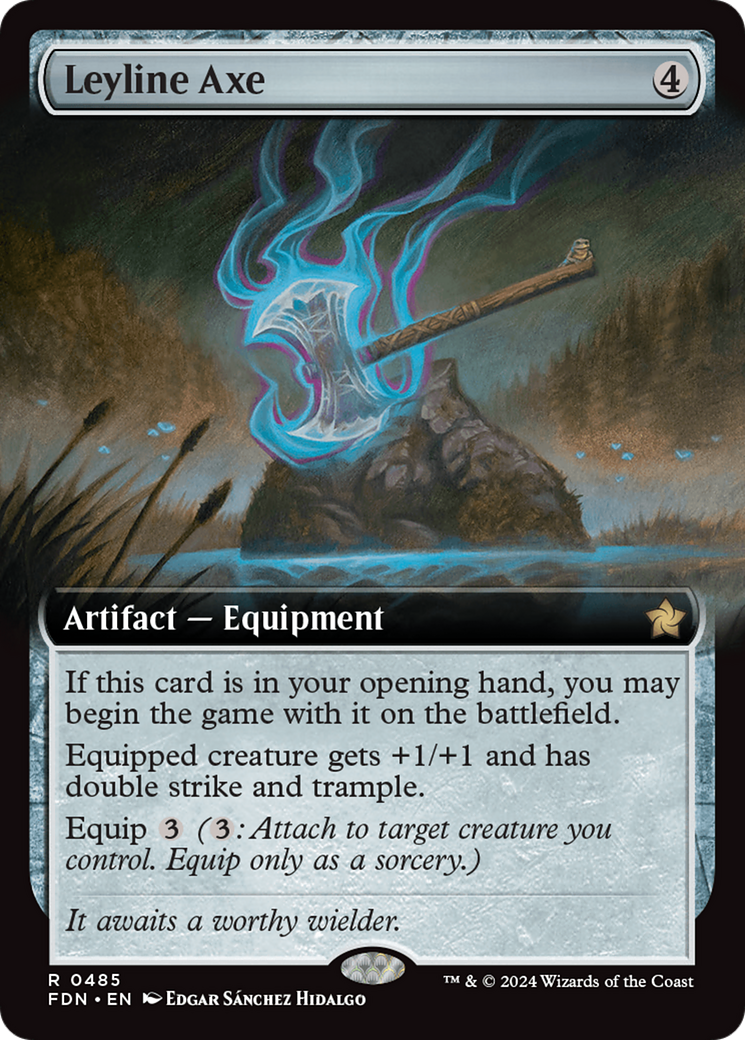 Leyline Axe (FDN-485) - [Foundations]: (Extended Art) Foil