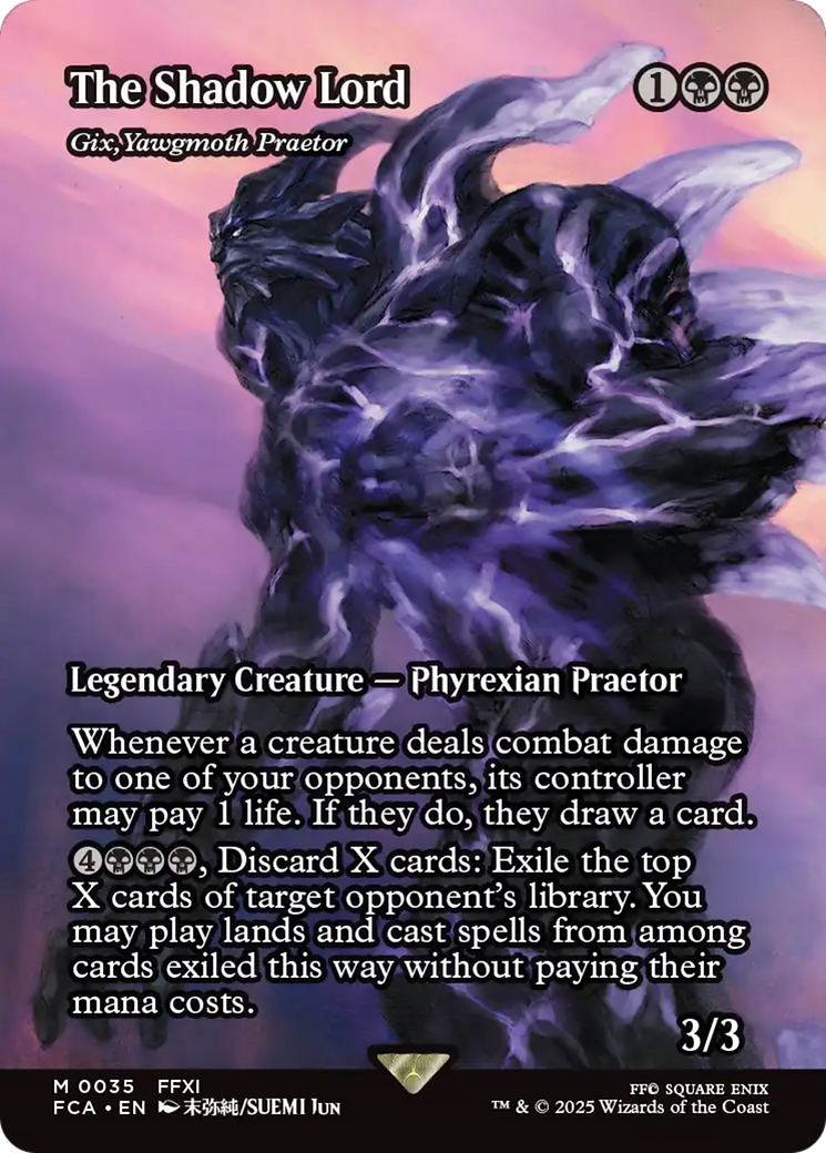 Gix, Yawgmoth Praetor (FCA-035) - [FINAL FANTASY: Through the Ages] / The Shadow Lord (Borderless)