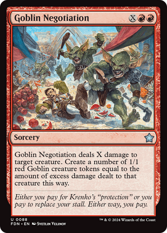 Goblin Negotiation (FDN-088) - [Foundations] Foil