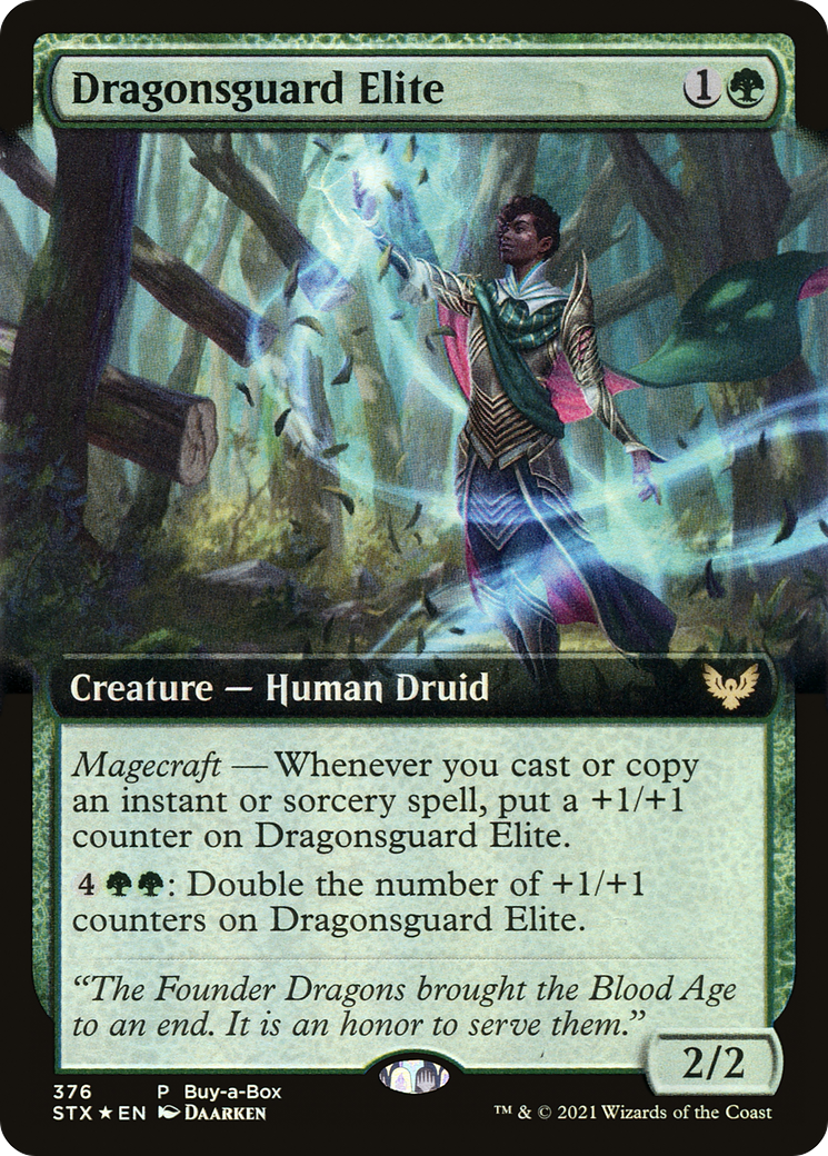 Dragonsguard Elite (BABP-376) - [Strixhaven: School of Mages]: (Extended Art) Foil