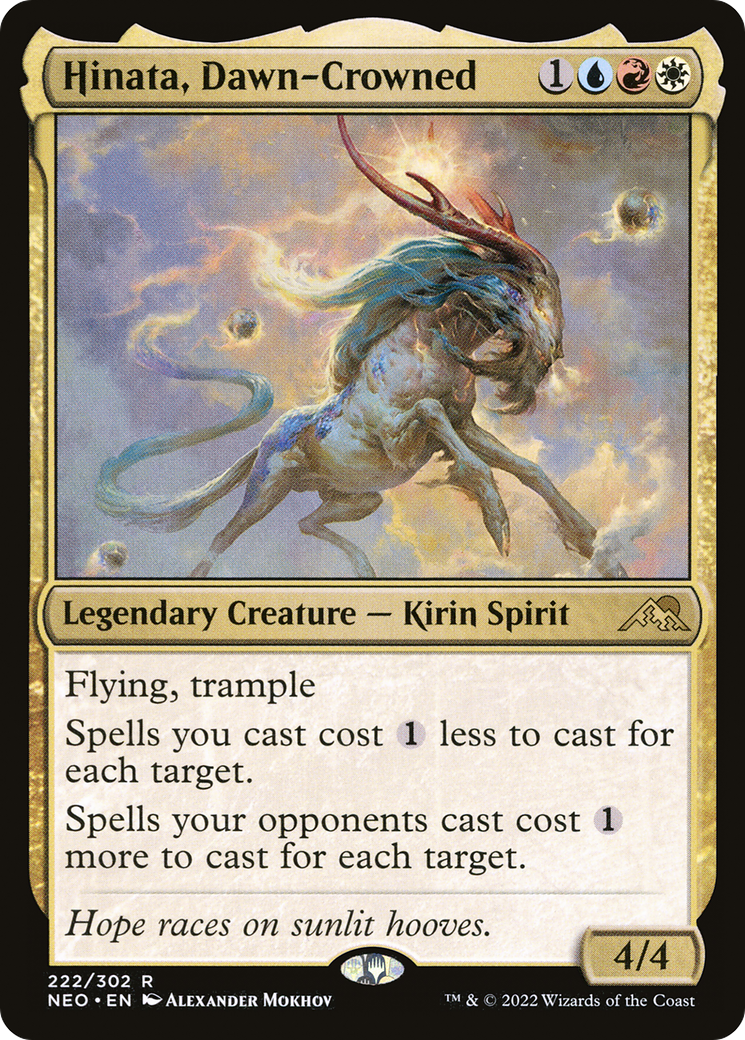 Hinata, Dawn-Crowned (NEO-222) - [Kamigawa: Neon Dynasty] Foil