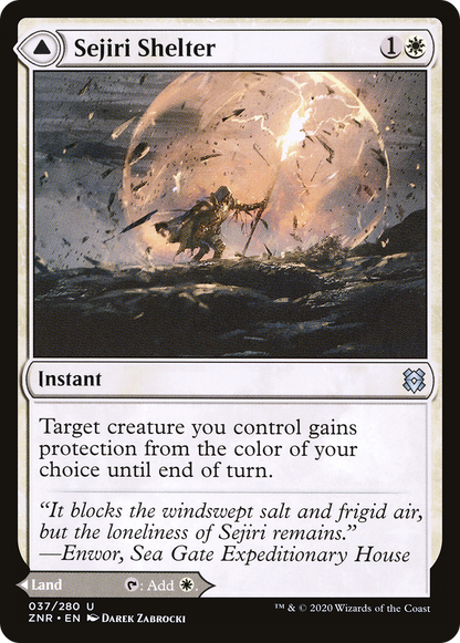 Sejiri Shelter (ZNR-037) - [Zendikar Rising] Foil