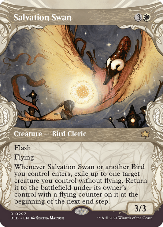 Salvation Swan (BLB-297) - [Bloomburrow]: (Showcase) Foil