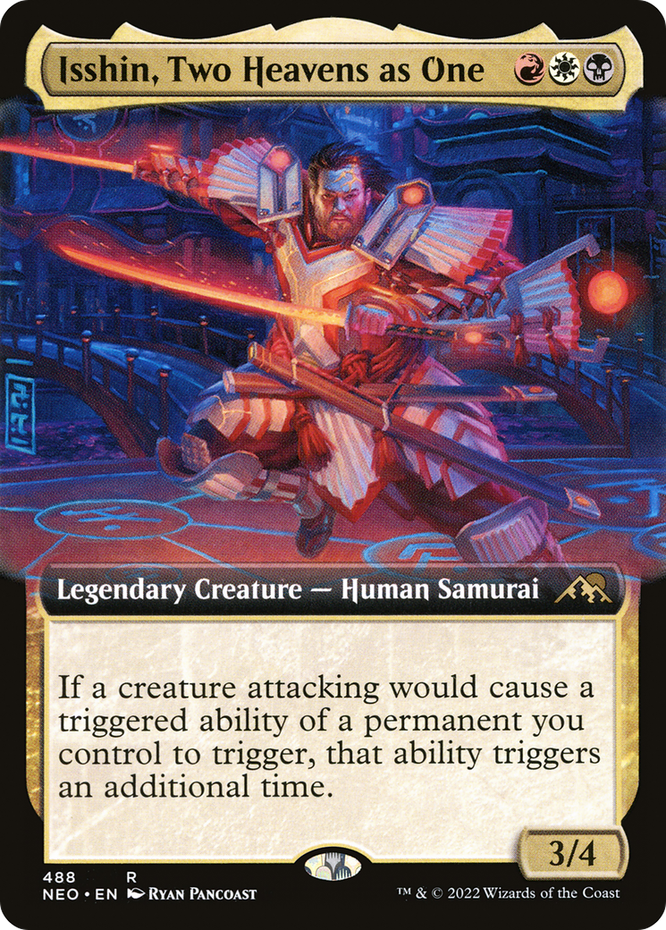 Isshin, Two Heavens as One (NEO-488) - [Kamigawa: Neon Dynasty]: (Extended Art)