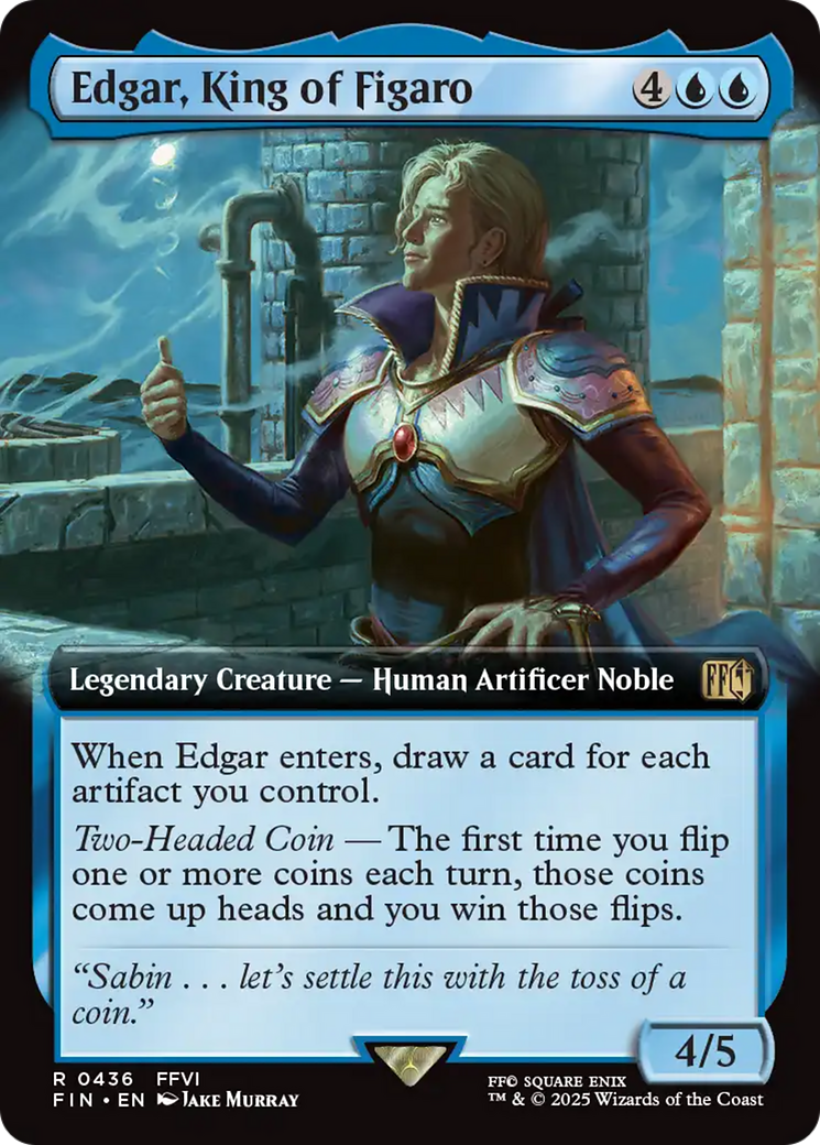 Edgar, King of Figaro (FIN-436) - [FINAL FANTASY]: (Extended Art) Foil