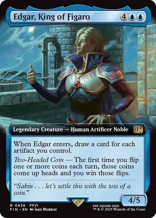 Edgar, King of Figaro (FIN-436) - [FINAL FANTASY]: (Extended Art) Foil