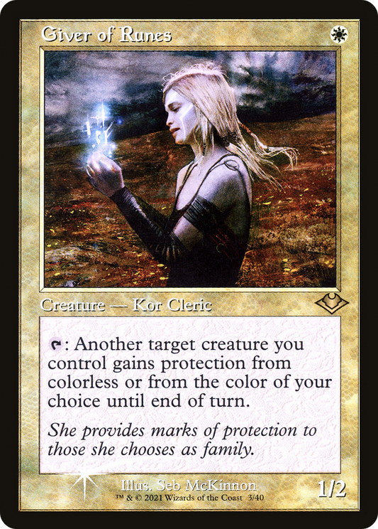 Giver of Runes (MH1-003) - [Modern Horizons 1 Timeshifts] Etched Foil