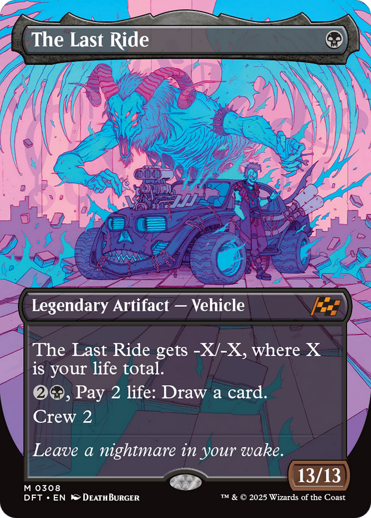 The Last Ride (Borderless) (DFT-308) - [Aetherdrift] Foil
